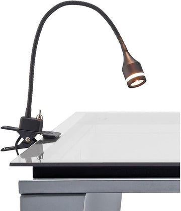 Adesso 3217-01 Prospect 9.5" -14.5" LED Clip Lamp, Black, Smart Outlet Compatible