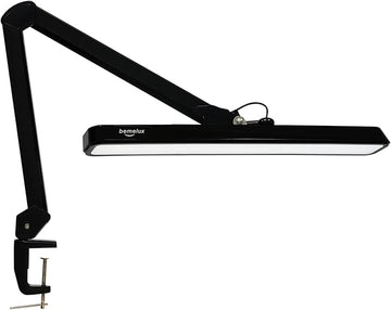 LED Architect Desk Lamp with Clamp, Metal Swing Arm 2000 Lumens Dimming Office Table Lamp for Task Work Drafting Reading Desktop, 234PCS Bright LEDs, 24W, 5 Color Temperatures Workbench Lamp
