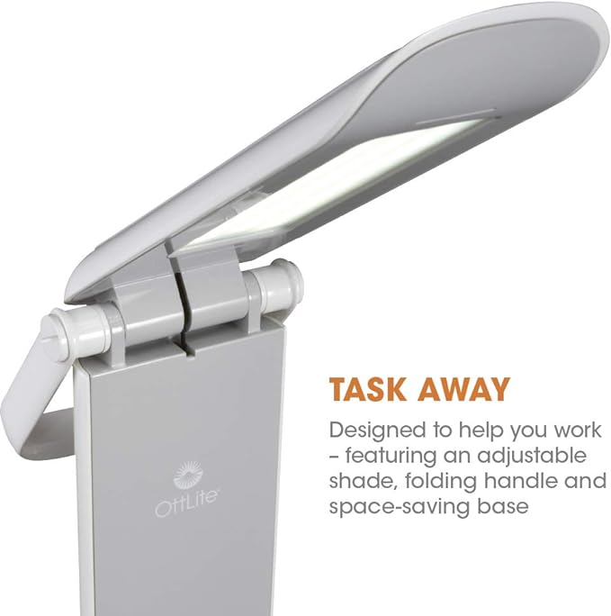 OttLite Dimmable LED Task Lamp - Portable, Adjustable, Desk Light, Great Gift