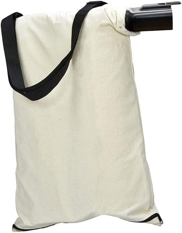31101810 Blower Debris Vacuum Bag, Compatible with Greenworks Vacuum Bag 24022 24072 Leaf Blower Vacuum Debris White Cloth Bag w/Zipper,Replace 31103148