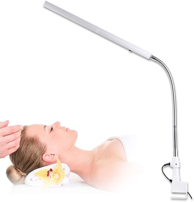FILFEEL Tattoo Light, Ultra-Slim LED Desk 360 Degree Rotation Metal Arm Eye-Caring Office Lamp Makeup(US Plug)