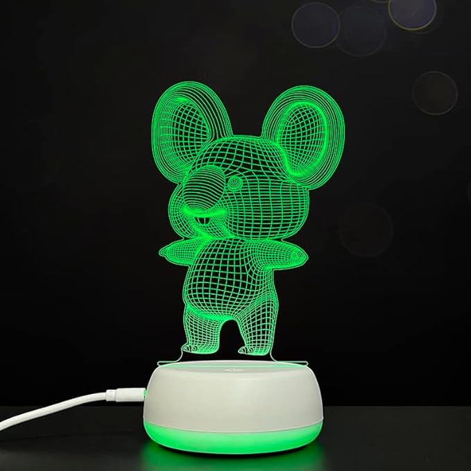 3D Koala Night Lights USB LED Lamp Home r2d2 3D Arts Lamp - 7 Colors Changing Bedroom Decor Night Light Gifts for Child