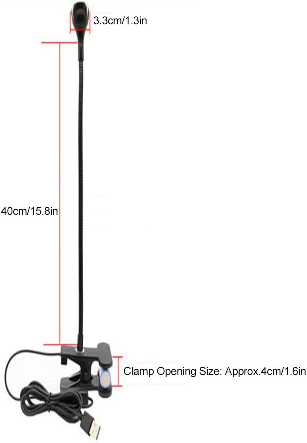 LED Desk Lamp Foldable USB Rechargeable Table Light Bedside Night Lamp Small Clip Lamp Eye Care Reading Light Dimmable Beauty Lamp for Bedroom Office