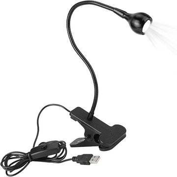 LED Desk Lamp Foldable USB Rechargeable Table Light Bedside Night Lamp Small Clip Lamp Eye Care Reading Light Dimmable Beauty Lamp for Bedroom Office