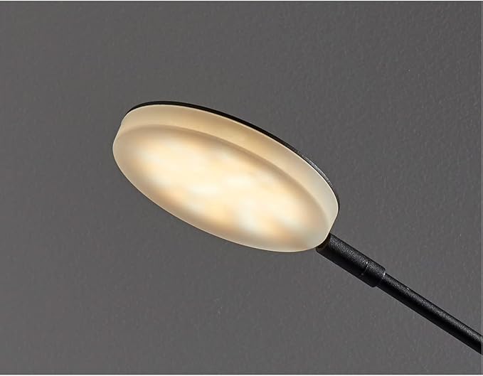 Adesso Home 2150-01 Contemporary Modern LED Desk Lamp from Grover Collection in Black Finish, 4.75 inches