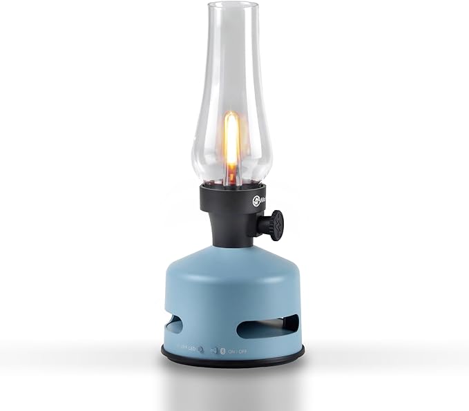 MoriMori design lamp with loudspeaker (sky blue)
