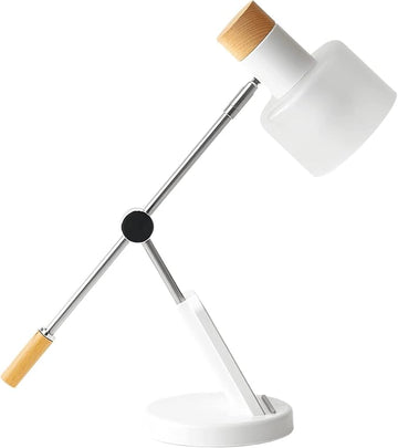 LED Desk Lamp, 180° Adjustable Desk Lamp for Home Office, Swing Arm Dimmable LED Table Lamp with Wireless Charger for Table Bedside Home Office Study, 6500K, 7W