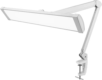 Super Bright 2,300 Lumens Powerful Professional Eye Care LED Desk Lamp, Brightness & Color Temperature Adjustable, Task Light for Home, beauty, Crafting, Office, Workbench (CCT, Dimmable, White)