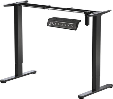 JOYSEEKER Electric Standing Desk Frame Workstation,Stand up Desk legs Height Adjustable,Ergonomic Sit Stand Desk Base for 39 to 63 inch Table Tops,Black