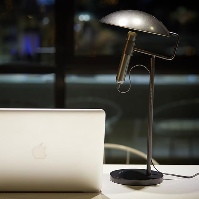 Rechargeable USB Flashlight Desk Lamp，Bedside Lamps,Desk Lamps，LED Office Lamp,Detachable USB Night Light，Multifunction Desktop LED Table Lamp,Desk Lamp for Living Room, Bedroom (Black)