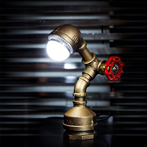Loft Style Vintage Metal LED Table Lamp, Alfred, Steampunk Industrial, Night Light, Desk Light, LL-007-DL