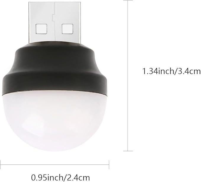 Mini USB Night Lights, LED Plug in Night Light, Flexible LED Ambient Light, Mushroom-Shaped, Bathroom, Hallway, Nursery, Kitchen, Car USB Light (8 Pack,Warm White)
