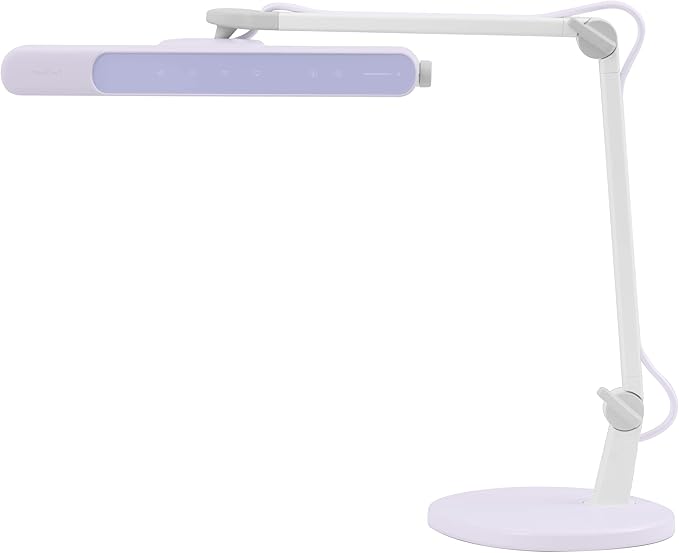 BenQ MindDuo 2 Kids Study Lamp (Purple), Wide & Even Illumination, Auto Dimming, Brightness & Color Adjustment, Presence Detection