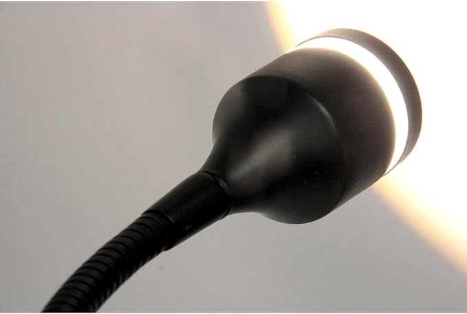 Adesso 3217-01 Prospect 9.5" -14.5" LED Clip Lamp, Black, Smart Outlet Compatible