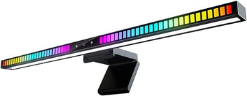 Sound Pickup Monitor Light Bar: Monitor Desk lamp RGB Dynamic Effect,Voice-Activated Music Rhythm Table Lamp,Creative Colorful LED Ambient Computer Light,Reduce Bluelight for Home Office/Gamer…