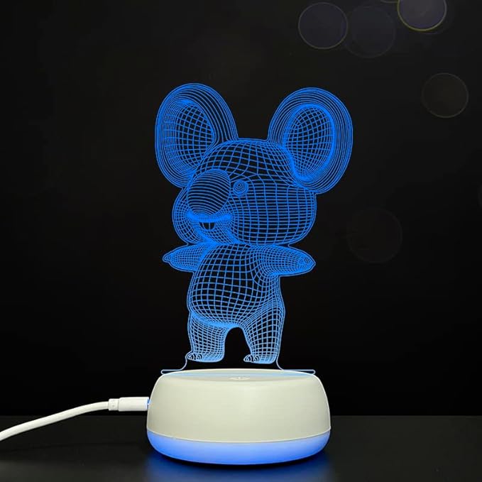 3D Koala Night Lights USB LED Lamp Home r2d2 3D Arts Lamp - 7 Colors Changing Bedroom Decor Night Light Gifts for Child