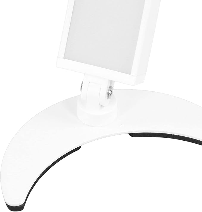 Pomya Half Moon Light for Nails, 28 Inch Foldable LED Half Moon Desk Lamp with 10 Brightness Adjustment, 3200K‑5600K Dimmable Lighting Lamp with Remote for Beauty Lash Extension Tattoo