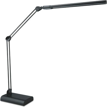 Alera ALELED908B 3.25 in. W x 6 in. D x 21.5 in. H Adjustable LED Desk Lamp - Black