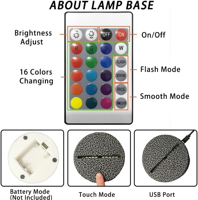3D Piano Night Light Illusion Lamp,16 Colors Changing with Remote Control,Bedroom Home Decor for Family, Friends, Women