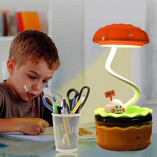 Cute Desk Lamp,Table lamp,Night Lights,Hamburger Small Night lamp,Desk Accessories, Room Decor for Boys Girls Gifts, Yellow, SY-KD300