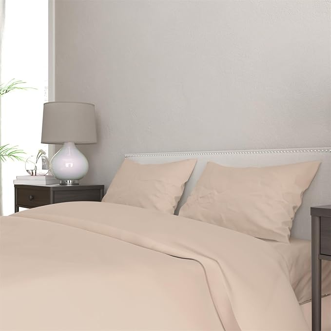 3 Piece Solid Color All Season Bedding Comforter Set Microfiber Soft Lightweight Bedding Set for Kids Teens Adults Room Decor with 1 Comforter and 2 Pillowcases King