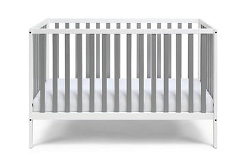 Baby Cache Deux Remi Island 3-in-1 Convertible Crib (Do Re Me) White & Gray