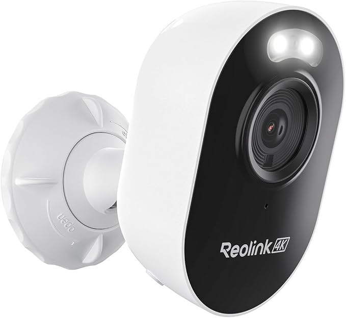 REOLINK 4K Outdoor Security Camera, 2.4/5GHz Wi-Fi 6, AI Detection, Spotlight Color Night Vision, 24/7 Recording, No Monthly Fees, Corded Wireless WiFi Security Camera, Weatherproof, Lumus Pro
