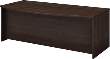 Bush Business Furniture Studio C 72-inch W Bow Front Computer Desk, Black Walnut (SCD172BW)
