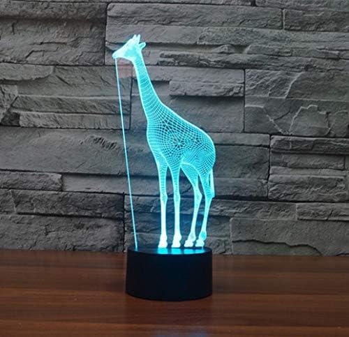 Giraffe 3D Night Light, Acrylic Giraffe USB LED Table Lamp Home r2d2 3D Arts Decor - 7 Colors Changing Bedroom Decor Night Light Gifts for Father Mother Husband Wife ..