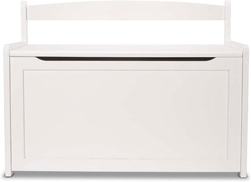 Melissa & Doug Wooden Toy Chest - White Furniture for Playroom - Kids Toy Box, Wooden Storage Organizer, Children's Furniture