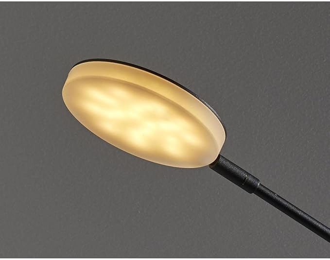 Adesso Home 2150-01 Contemporary Modern LED Desk Lamp from Grover Collection in Black Finish, 4.75 inches