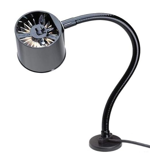 Moffatt 95020 Task Lamp, Incandescent/Halogen Lamp Type, Magnet Base Type, 18" Arm Length, 100 Watts, 1690 Raw Lumens
