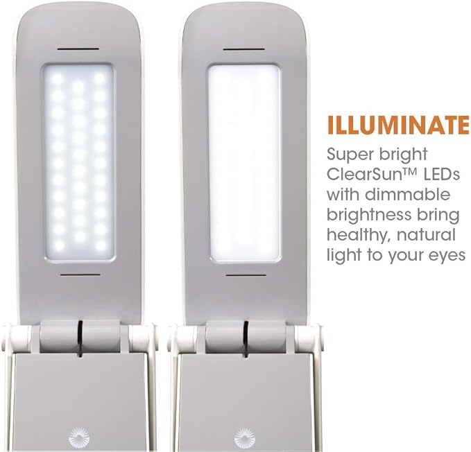 OttLite Dimmable LED Task Lamp - Portable, Adjustable, Desk Light, Great Gift