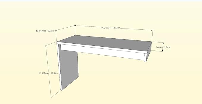 Nexera 211348 Reversible Office Desk Panel, White & Bark Grey