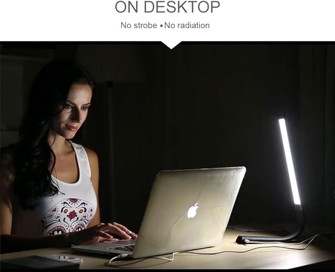 Mark' Wireless LED Desk Lamp, 360 Adjustable, Portable, Foldable and USB Rechargeable, Up to 40 Hours of Continuous Light, Touch Control, 6 Brightness Levels, 3 Light Modes (Gold)