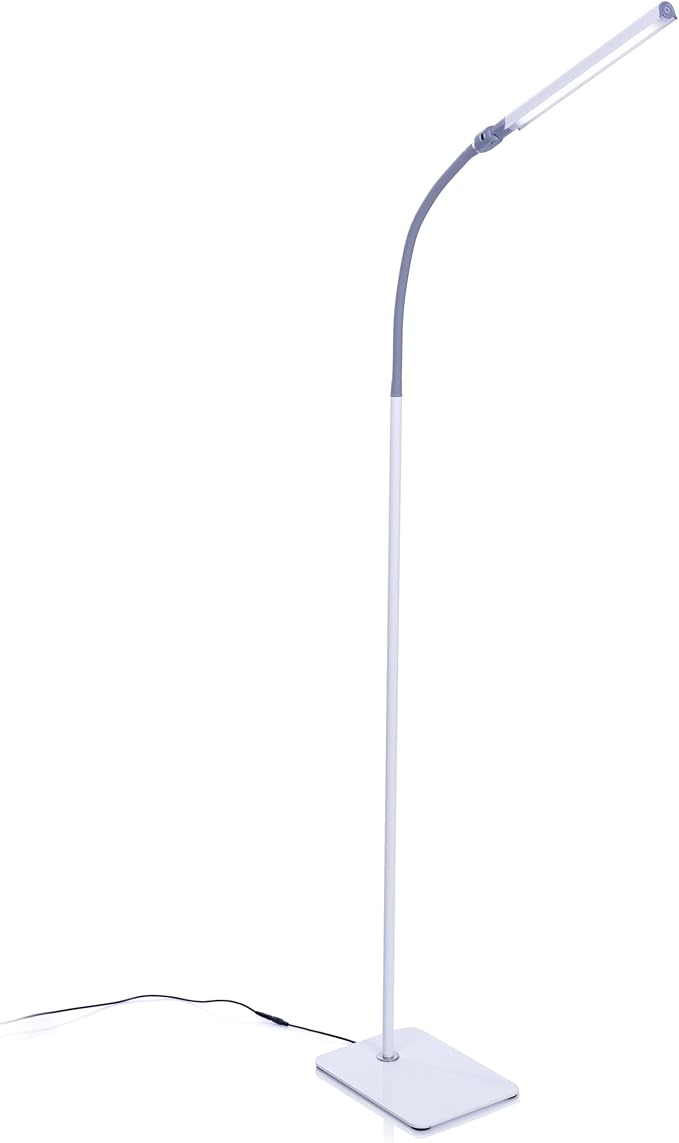 Daylight Company Uno Pro lamp, Standing Lamp for Living Room, Bedroom, Salon, Office, Touch Control, Flexible Arm, Sleek Design, Multipurpose