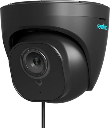 REOLINK 4K Security Camera Outdoor System, IP PoE Dome Surveillance Camera with Human/Vehicle Detection, 100Ft 8MP IR Night Vision, Work with Smart Home, Up to 256GB SD Card, RLC-820A (Black)