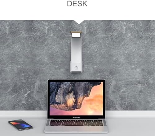 Mark' Wireless LED Desk Lamp, 360 Adjustable, Portable, Foldable and USB Rechargeable, Up to 40 Hours of Continuous Light, Touch Control, 6 Brightness Levels, 3 Light Modes (Gold)