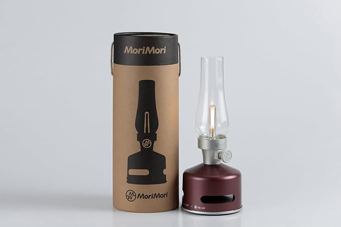MoriMori Design lamp with Loudspeaker (Raspberry red)