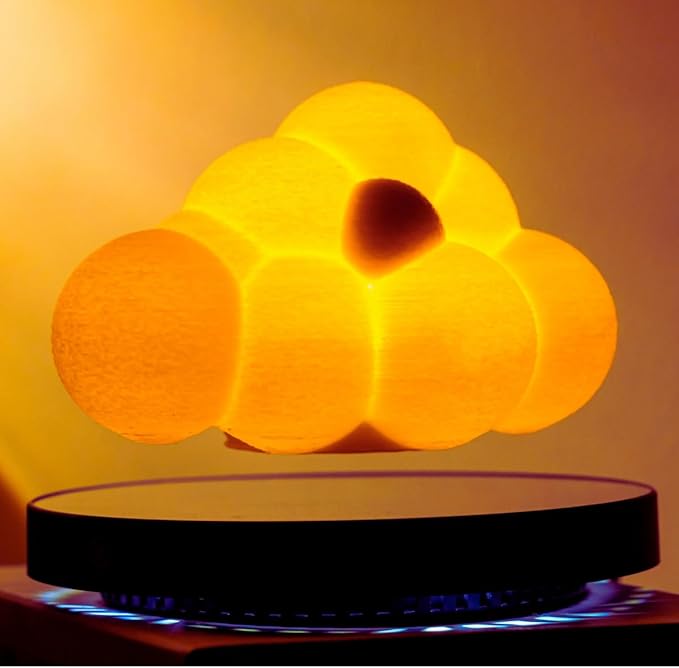 Levitating Cloud Lamp, Magnetic Floating Cloud LED Light Desk Lamp Table lamp Night Light，Unique Gifts Christmas Room Home Office Decor (Cloud Lamp)