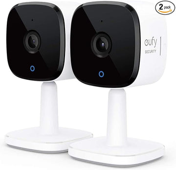eufy Security Indoor Cam C120 2-Cam Kit | 2K Security Indoor Camera | Plug-in Camera with Wi-Fi | Human and Pet AI | Works with Voice Assistants | Night Vision | Two-Way Audio | HomeBase 3 Compatible