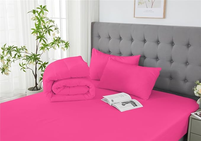 3 Piece Solid Color All Season Bedding Comforter Set Microfiber Soft Lightweight Bedding Set for Kids Teens Adults Room Decor with 1 Comforter and 2 Pillowcases King