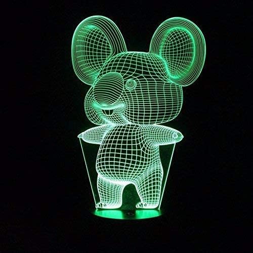 3D Koala Night Lights USB LED Lamp Home r2d2 3D Arts Lamp - 7 Colors Changing Bedroom Decor Night Light Gifts for Child