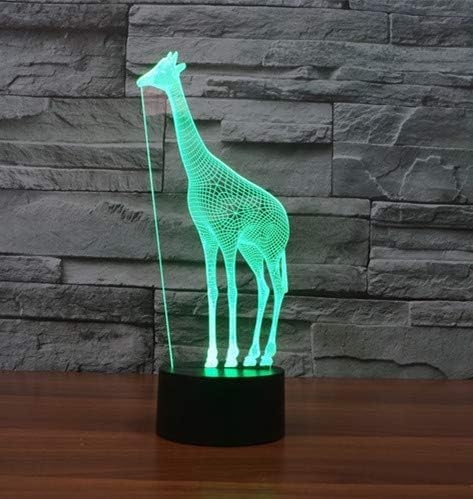 Giraffe 3D Night Light, Acrylic Giraffe USB LED Table Lamp Home r2d2 3D Arts Decor - 7 Colors Changing Bedroom Decor Night Light Gifts for Father Mother Husband Wife ..