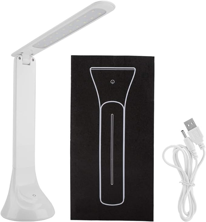 Led Desk Lamp,EyeCaring Table Lamps,Rechargeable Folding Led Light Desk Table Desktop Lamp Eye Care for Reading Study Lighting,Dimmable Office Lamp with USB Charging Port
