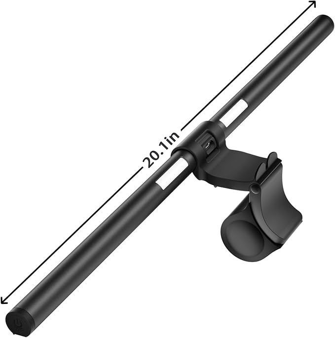 OOWOLF 20.1inch Monitor Light Bar with Backlight, Eye-Caring Computer Light, Screen Light Bar, CRI≥95 Desk Lamp, Dual Light, Filter Blue-Light,3-Color Mode, Memory Dimming, for E-Reading Home Office