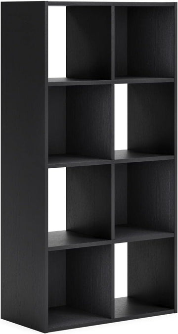 Signature Design by Ashley Langdrew 8 Cube Storage Organizer or Bookcase, Black