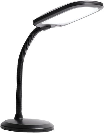 Newhouse Lighting NHDK WH Eos Reading & Craft Table LED Desk Lamp, Dimmable &Light Color Adjustable, Gooseneck Task Light, Black (NHDK-EO-BK)