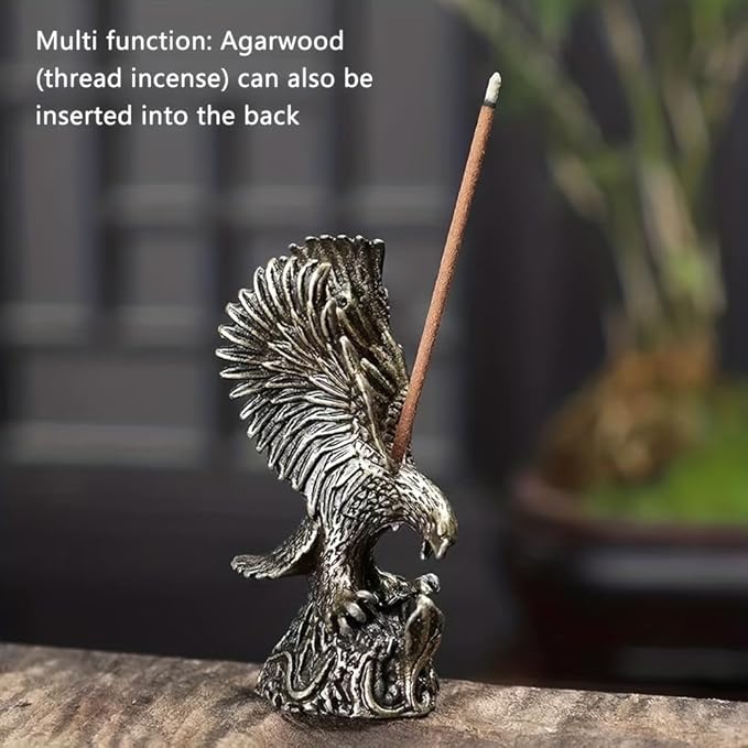 Vintage Solid Brass Eagle Figurine - Majestic Desk Decor for Collectors - Perfect Home or Office Accent(Eagle)