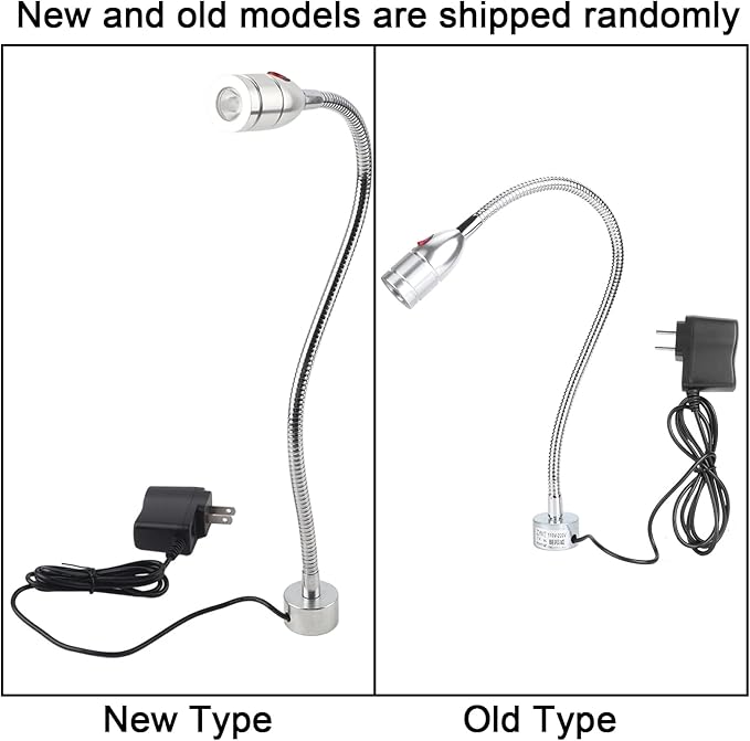 CHICIRIS 3W Flexible Lamp, LED Desk Lamp, Home Sewing Machine Light with Magnetic Base, Flexible Eye Work Lamp for Machine Tools Workbench Reading Lamp